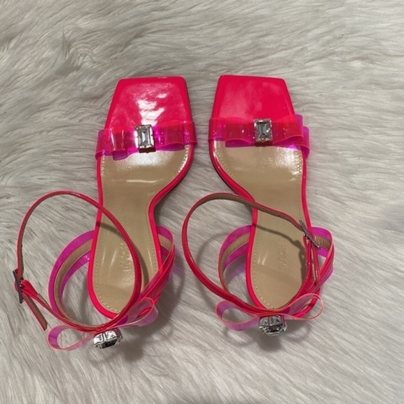 New Mach & Mach French Bow‎ Square toe sandal heel size 37EU - Picture 7 of 14